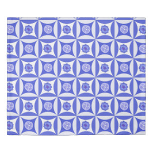 Cornflowers and Speedwells in the Barn Door Duvet Cover