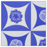 Cornflowers and Speedwells in the Barn Door Fabric