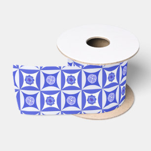 Cornflowers and Speedwells in the Barn Door Satin Ribbon