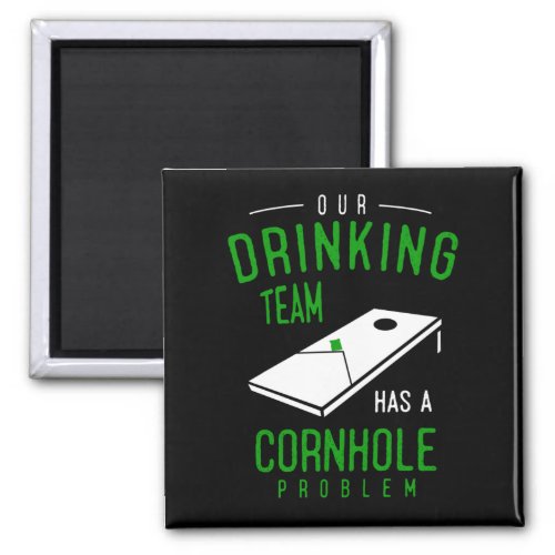 Cornhole and Beer Drinking Jokes Magnet