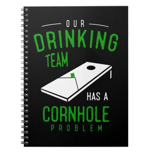 Cornhole and Beer Drinking Jokes Notebook