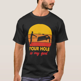 Cornhole Bag Cornhole Set Toss Game Retro Vintage T-Shirt