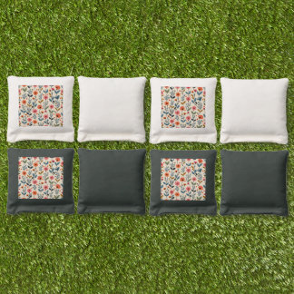 Cornhole & Bag Toss - flower pattern