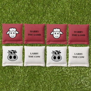 Cornhole bags - Harry The Lamb V Larry The Cow