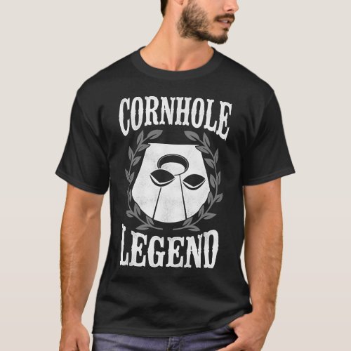 Cornhole Bean Bag Cornhole Legend T_Shirt