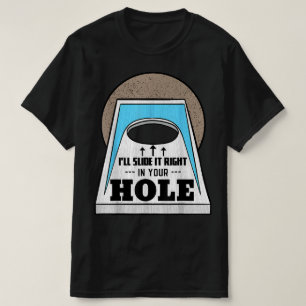 Cornhole Bean Bag Toss Game Play Backyard Hole T-Shirt