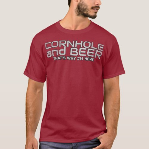 Cornhole Beer Corn Hole Bags Bar Party Funny T_Shirt