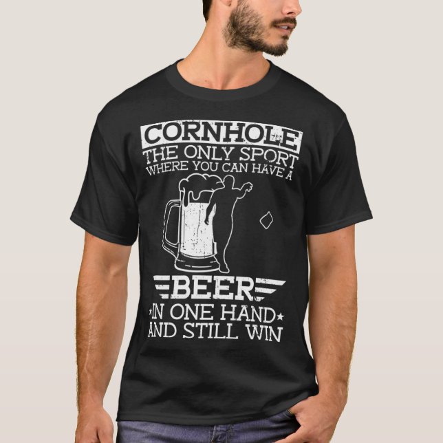 Cornhole Beer   Cornhole  1 T-Shirt (Front)