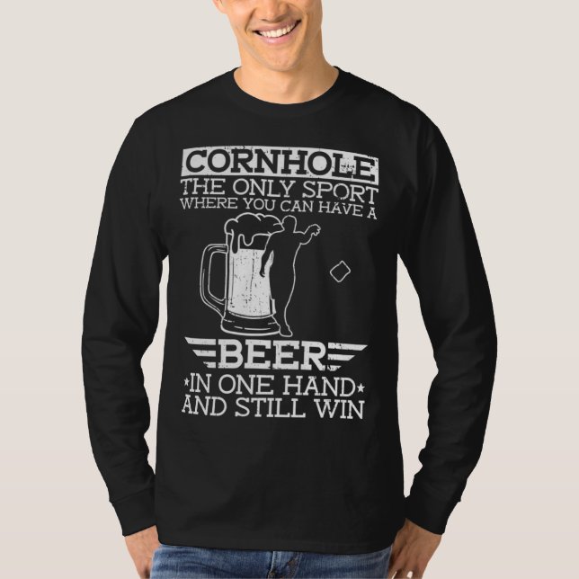 Cornhole Beer   Cornhole  1 T-Shirt (Front)