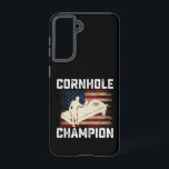 Cornhole Champion American Flag USA 4th OF July  Samsung Galaxy S21 Case<br><div class="desc">Cornhole Champion American Flag USA July 4th Cornhole</div>