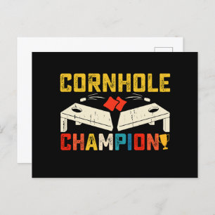 Cornhole Champion American USA 4th Of July Postcard