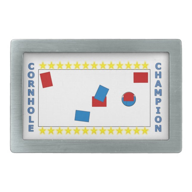 Cornhole Champion Belt Buckle (Front)