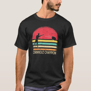 Cornhole Champion Cornhole Team Bean Bag Cornhol T-Shirt