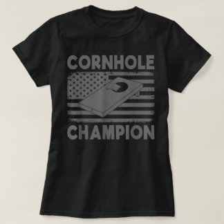 Cornhole Champion Cornhole Team Bean Bag Funny T-Shirt