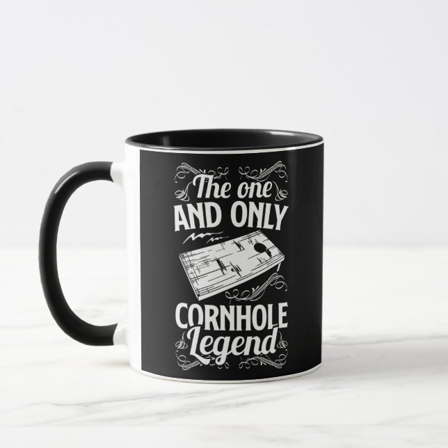 Cornhole Champion Funny The One And Only Cornhole Mug (Left)