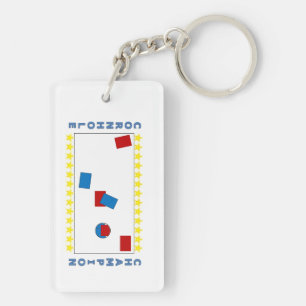Cornhole Champion Keychain