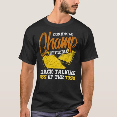 Cornhole Champion Shirt Corn Hole Toss Boss Funny 