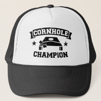 Cornhole champion trucker hat