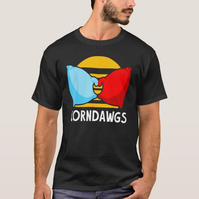 Cornhole Corn Hole Corndawgs T-Shirt (Front)