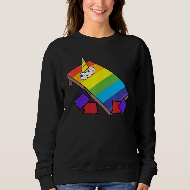 Cornhole Corn Hole Unicornhole 1 Sweatshirt (Front)