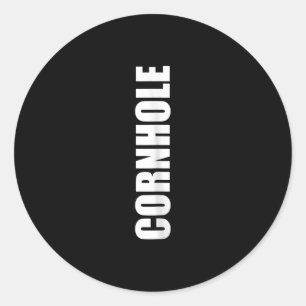 Cornhole Corn Hole Vintage Retro Classic Round Sticker