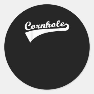 Cornhole Corn Hole Vintage Retro Classic Round Sticker