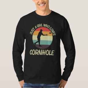 Cornhole Designs For Girls Kids Bean Bag Toss Play T-Shirt