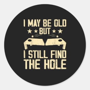 Cornhole Dummy Boards Lawn Players Classic Round Sticker