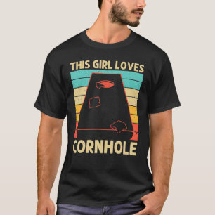 Cornhole For Girls Kids Sack Toss Game Bean Bag Pl T-Shirt
