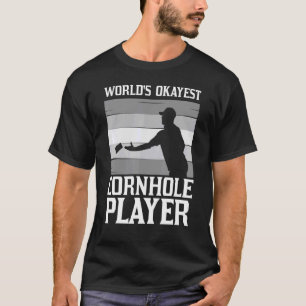Cornhole For Men Women Bean Bag Toss Game Players T-Shirt