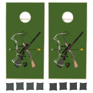 Cornhole Game, Hunting, set 2 boards & 8 bags