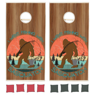 Cornhole Game Wood Board Set With Bean Bags