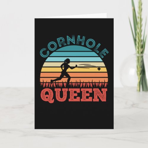 Cornhole Gift for Women _ Cornhole Queen Card