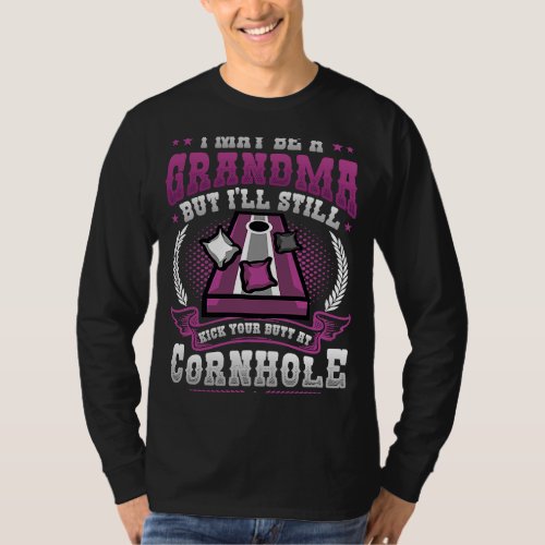 Cornhole Grandma Cornhole Player Women T_Shirt