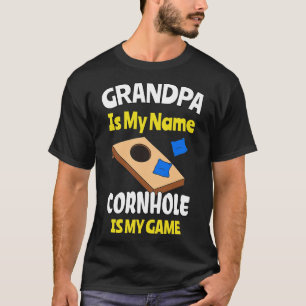 Cornhole Grandpa Blind Hole Funny Game T-Shirt