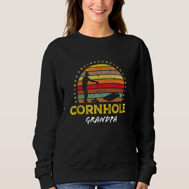 Cornhole Grandpa  Cornhole Bags Tournament Sweatshirt (Front)