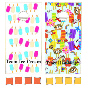 Cornhole Ice cream Hamburger Cornhole Set