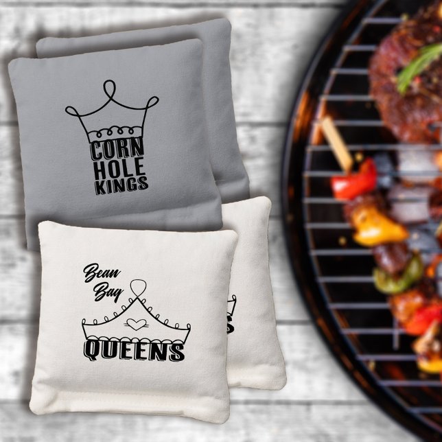 Cornhole Kings and Bean Bag Queens Cornhole Bags (Creator Uploaded)