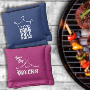 Cornhole Kings Bean Bag Queens Team Cornhole Bags