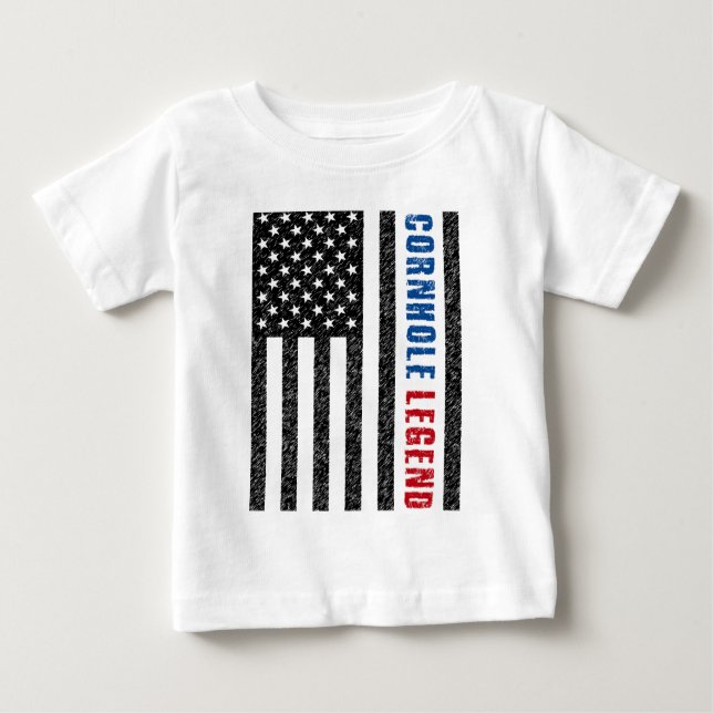 Cornhole Legend USA Baby T-Shirt (Front)