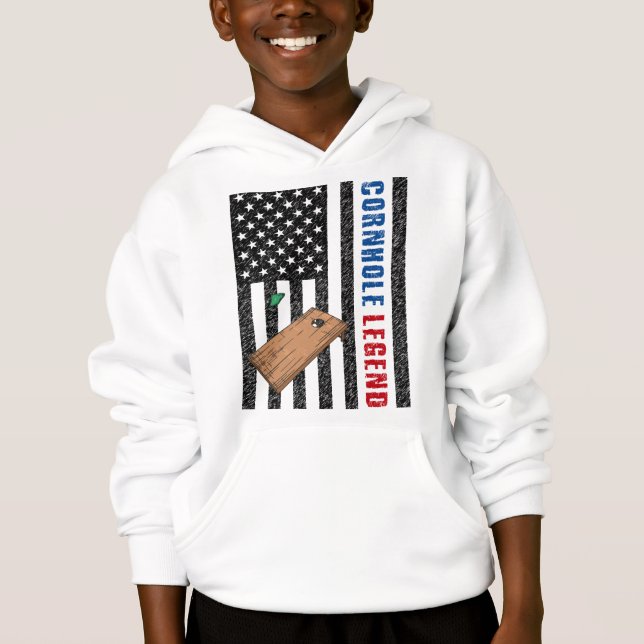 Cornhole Legend USA Hoodie (Front)