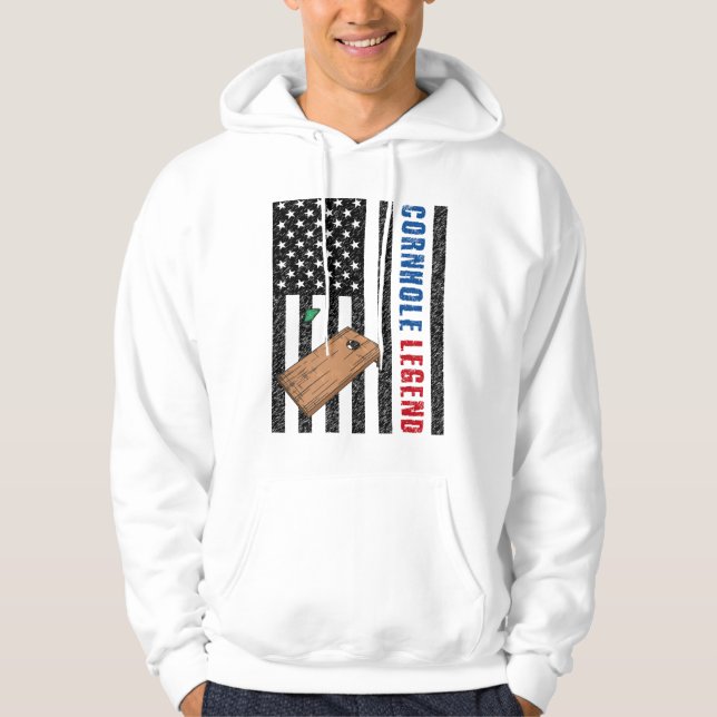 Cornhole Legend USA Hoodie (Front)