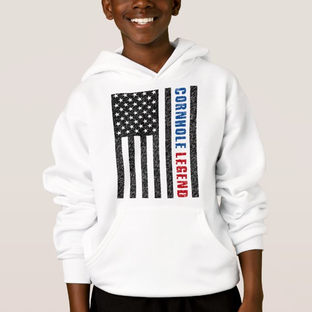 Cornhole Legend USA Hoodie (Front)