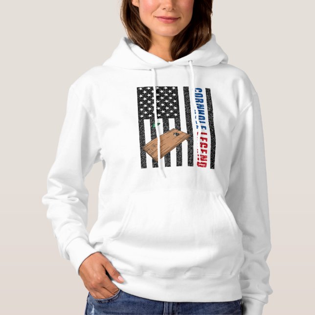 Cornhole Legend USA Hoodie (Front)