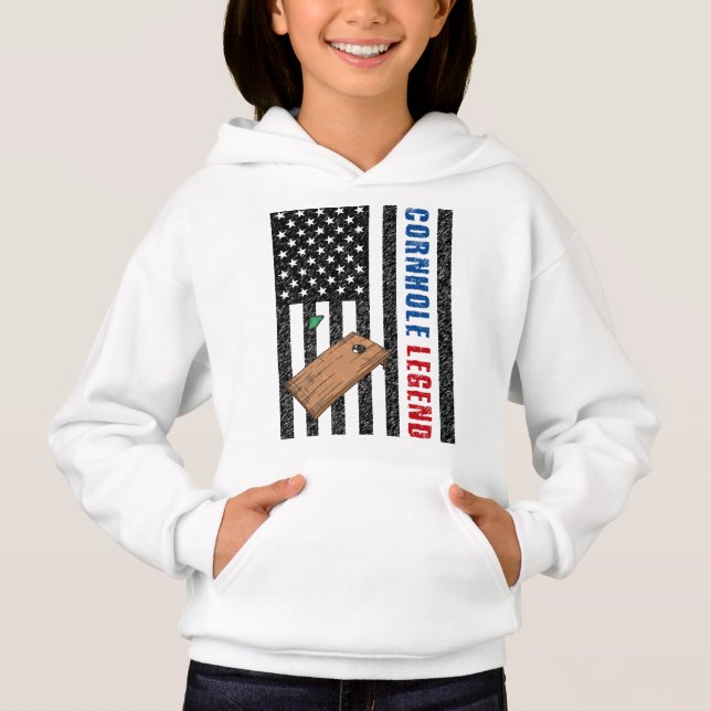 Cornhole Legend USA Hoodie (Front)