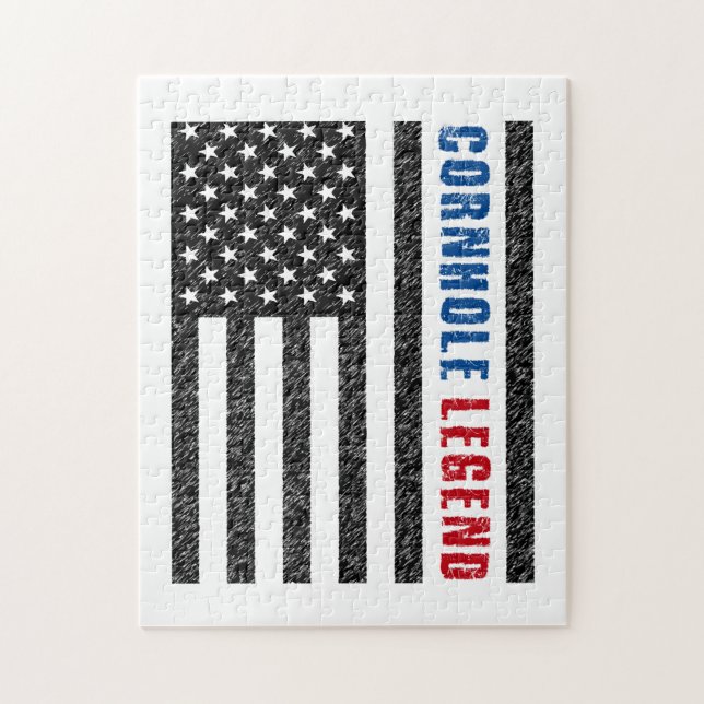 Cornhole Legend USA Jigsaw Puzzle (Vertical)
