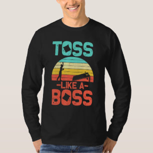 Cornhole Men Women Cool Cornhole Toss Like A Boss  T-Shirt