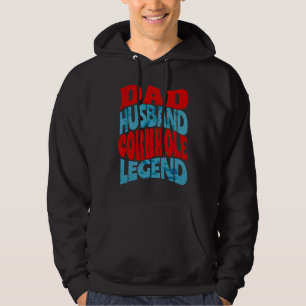 Cornhole Player Dad Husband Father Hoodie