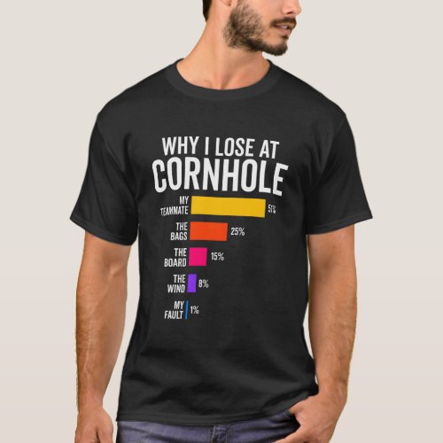 Cornhole Player Team Why I Lose At Cornhole T_Shirt