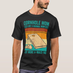 Cornhole Retro Cornhole Mom Just More A maize ing T-Shirt